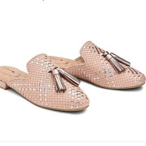 Birdies The Phoebe Quartz Lattice mules slides sz 9.5